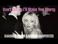 Download Lagu Don't Worry I'll Make You Worry - Karaoke With Backing Vocals From Sabrina Carpenter
