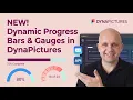 Dynamic Gauges Progress Bars for Emails Ads PDFs - New Elements in DynaPictures Editor