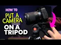 How To Put a CAMERA on a TRIPOD Tutorial for Beginners Manfrotto Tripod