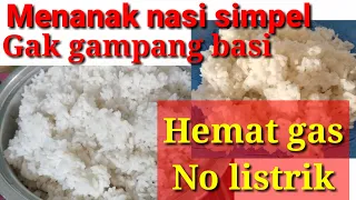 cara menanak nasi dengan dandang tidak gampang basi