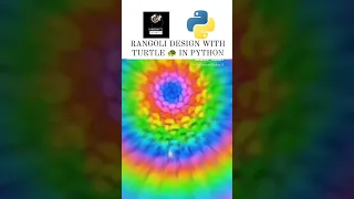 RANGOLI DESIGN WITH TURTLE IN PYTHON PROGRAMMING