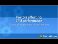 A level Computer Science Factors affecting CPU performance