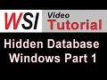 Hiding Windows Part 1 - Opening Databases