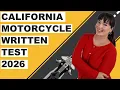 California DMV Motorcycle Written Test 2026 50 Questions with Explained Answers