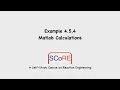 Example 4 5 4 Matlab Calculations
