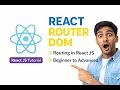 reactjs lecture 9 react router Routing in React React Router tutorial react router dom