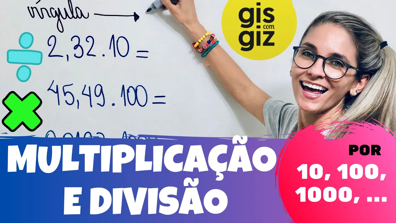 Multiplicação e divisão de números decimais por 10, 100, 1000, ... | Potências de base 10