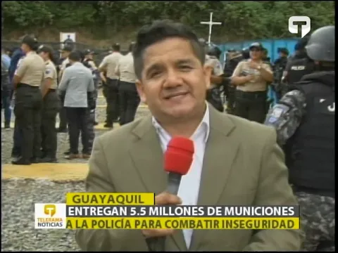 Entregan 5.5 millones de municiones a la policía para combatir inseguridad