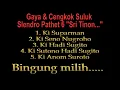 Download Lagu PERBEDAAN GAYA \u0026 CENGKOK 5 MAESTRO DALANG NUSANTARA SULUK SLENDRO PATHET 6