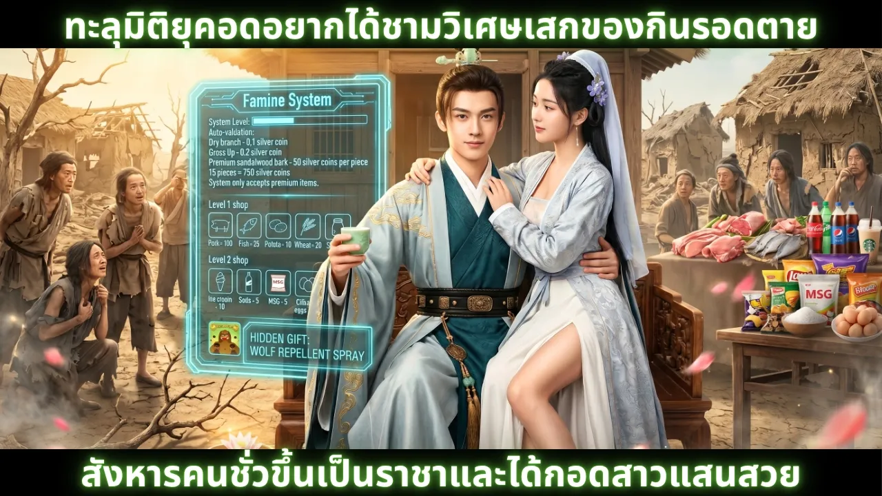 [ซีรีส์จีน] ทะลุมิติยุคอดอยากได้ชามวิเศษเสกของกินรอดตาย สังหารคนชั่วขึ้นเป็นราชาและได้กอดสาวแสนสวย poster