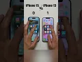 Download Lagu iPhone 13 vs iPhone 15 Speed Test YouTube #shorts