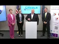 News conference New Lincoln Emergency Communications Lifeline partnership