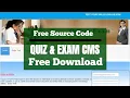 PHP quiz Script Online Quiz System in php Online exam php and mysql Online exam php source code