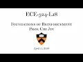 Lecture 18 Foundations of Reinforcement Learning Multiagent Reinforcement Learning