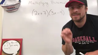 Multiplying Binomials Distributive Property