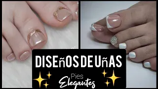 Elegant toenail designs