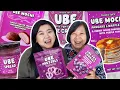 TRYING EVERY TRADER JOE S UBE PRODUCT ube ice cream ube spread ube mochi ube pancakes more