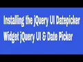 Installing the jQuery UI Datepicker Widget jQuery UI Date Picker