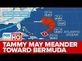 Hurricane Tammy Turns North With Potential Track Near Bermuda By Weekend
