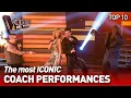 Download Lagu The most ICONIC Coaches Performances on The Voice | The Voice 10 Years
