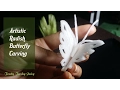 How To Carve Radish Butterfly - Vegetable Fruit Decoration Design