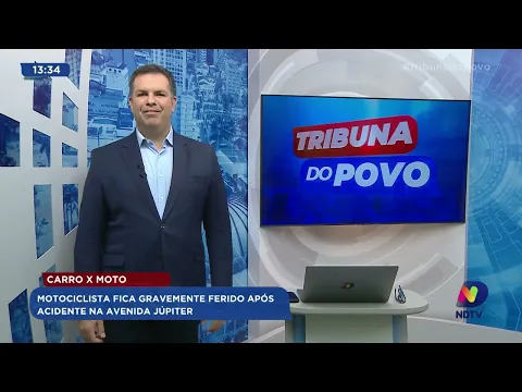 Carro x moto: motociclista fica gravemente ferido após acidente na Avenida Júpiter