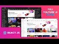 Youtube UI Clone with React JS Frontend
