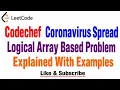 Codechef Coronavirus Spread - Logical Array Based Problem