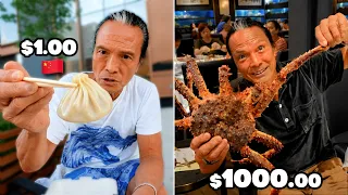 $1 vs $1000 Chinese Food