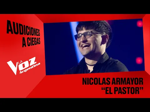 Video Thumbnail: Nicolás Armayor -  El pastor  - Audiciones a ciegas - La Voz Argentina 2025
