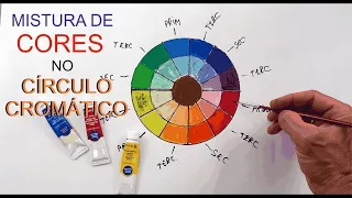MISTURA DE CORES | COMO FAZER CIRCULO CROMÁTICO | CORES PRIMÁRIAS, SECUNDÁRIAS E TERCIÁRIAS