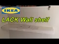 Ikea lack wall shelf white 110x26 cm Installation
