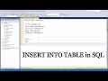 How to INSERT INTO table in SQL