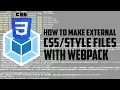 Webpack - How to make external files with webpack 4