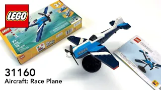 LEGO 31160 Aircraft Race Plane Build - HD 4K