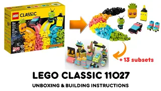 Lego classic 11027 ideas Unboxing and Building instructions