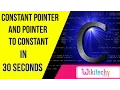 constant pointer and pointer to constant in c C programming interview questions wikitechy com