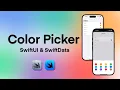 How to Create a Custom Color Picker in SwiftUI Save Colors with SwiftData