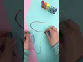 Stunning RAINBOW THREAD Painting Paper Crafts