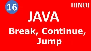 Break Continue jump statement Part - 16 Java Tutorial Tech Talk Tricks
