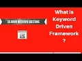 Test automation framework interview questions Keyword driven framework