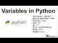 19 Variables in Python