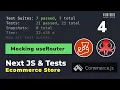 NextJS Tests mocking useRouter just basics with react testing library