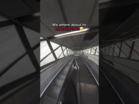 Why you shouldn’t slide on escalators😳 #parkour #slide #pov