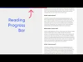 Easy Reading Progress Bar HTML CSS JS