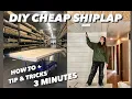 How To SHIPLAP A CEILING Use PLYWOOD Cut down To Cover Popcorn Ceiling and SAVE MONEY