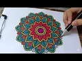Relaxing Mandala Coloring Stress Relief Through Art Mindful Coloring