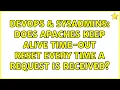 DevOps SysAdmins Does apaches keep alive time-out reset every time a request is received