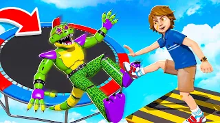 FNAF Animatronic TRAMPOLINE RAGDOLL! in GMOD