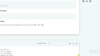 simple array sum hackerrank solution in c